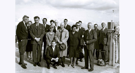 General Assembly 1965 - Visit of the measuring station on the Wank of the Physico-Bioclimatic Research Center Garmisch-Partenkirchen