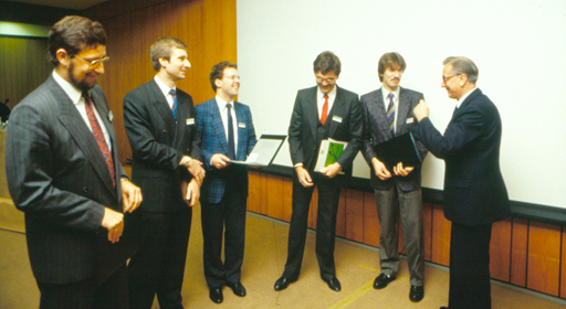 Award ceremony of the Joseph von Fraunhofer Awards at the Annual Meeting 1988 in Aachen