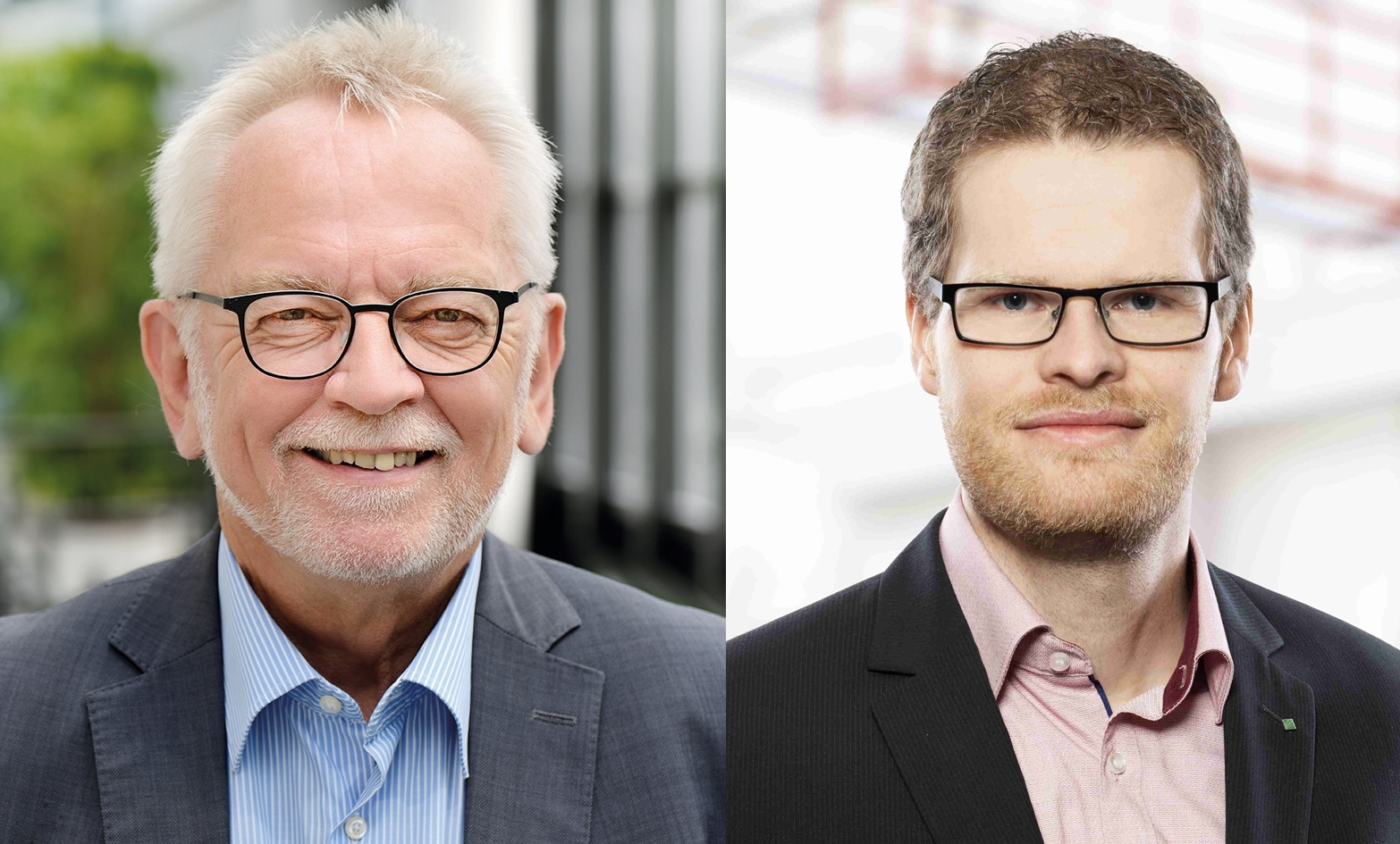 Prof. Arnold Gillner, Fraunhofer ILT und Dr. Arvid Hellmich, Fraunhofer IWU