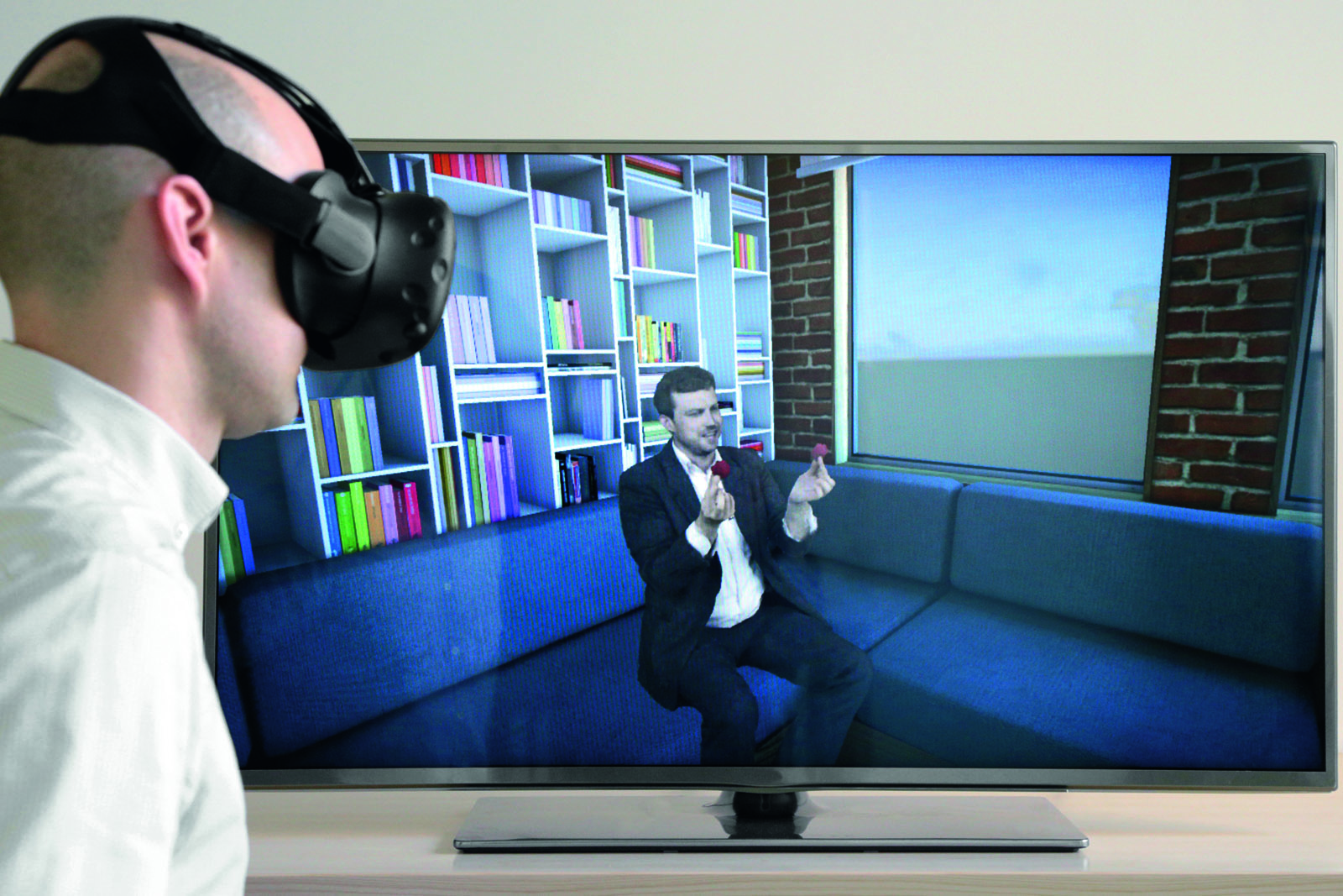 Mit einer VR-Brille mitten im Geschehen sein: Ein neues Kamerasystem stellt Menschen natürlich und realitätsnah virtuell dar. 