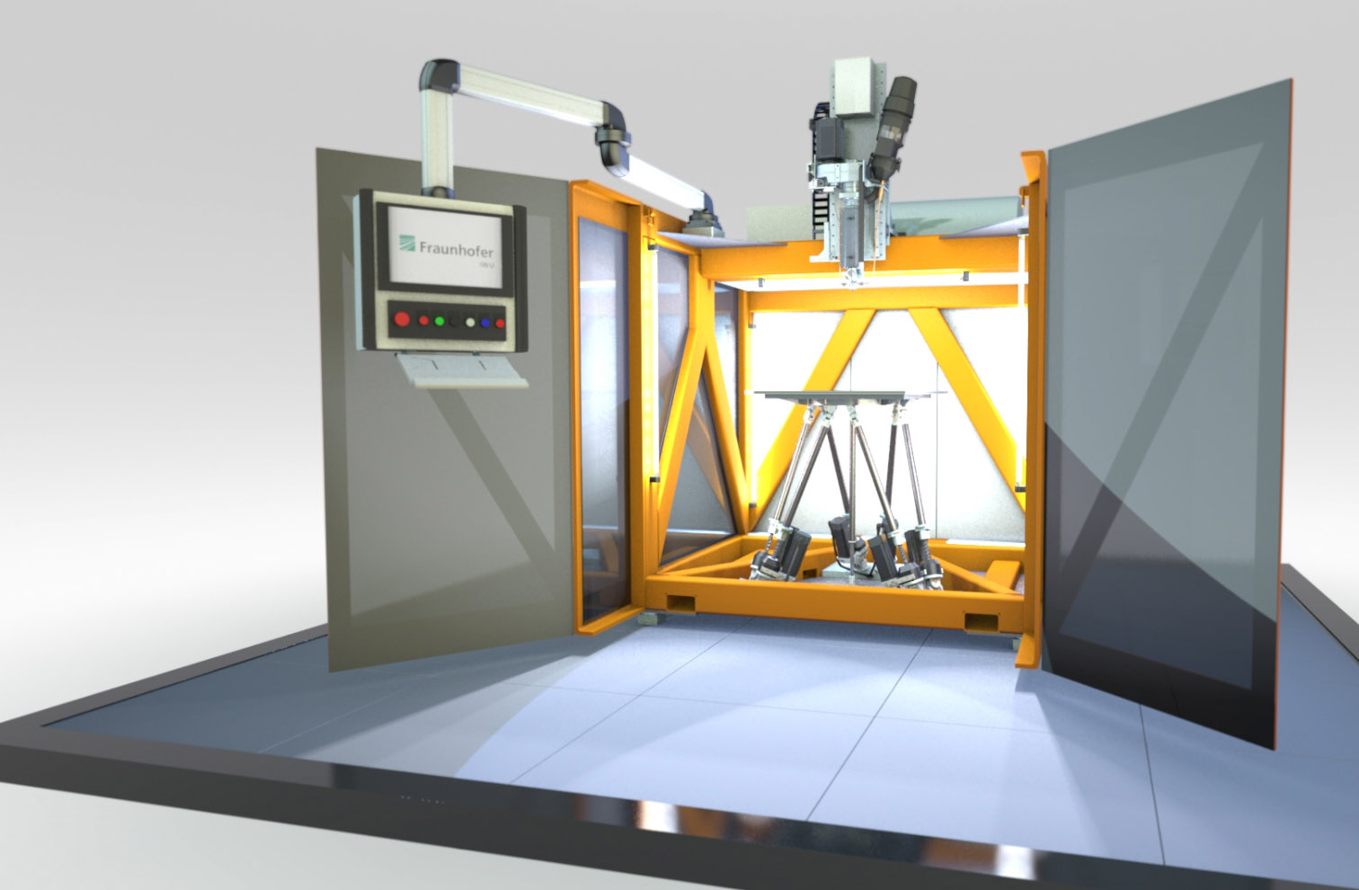 Mit SEAM lässt sich die Additive Fertigung von Kunststoffbauteilen im Vergleich zu herkömmlichen Verfahren um das Achtfache beschleunigen. Diese ultraschnelle Fertigungsgeschwindigkeit erreicht das Verfahren durch die Kombination von 3D-Druck mit dem Bewegungssystem einer Werkzeugmaschine.