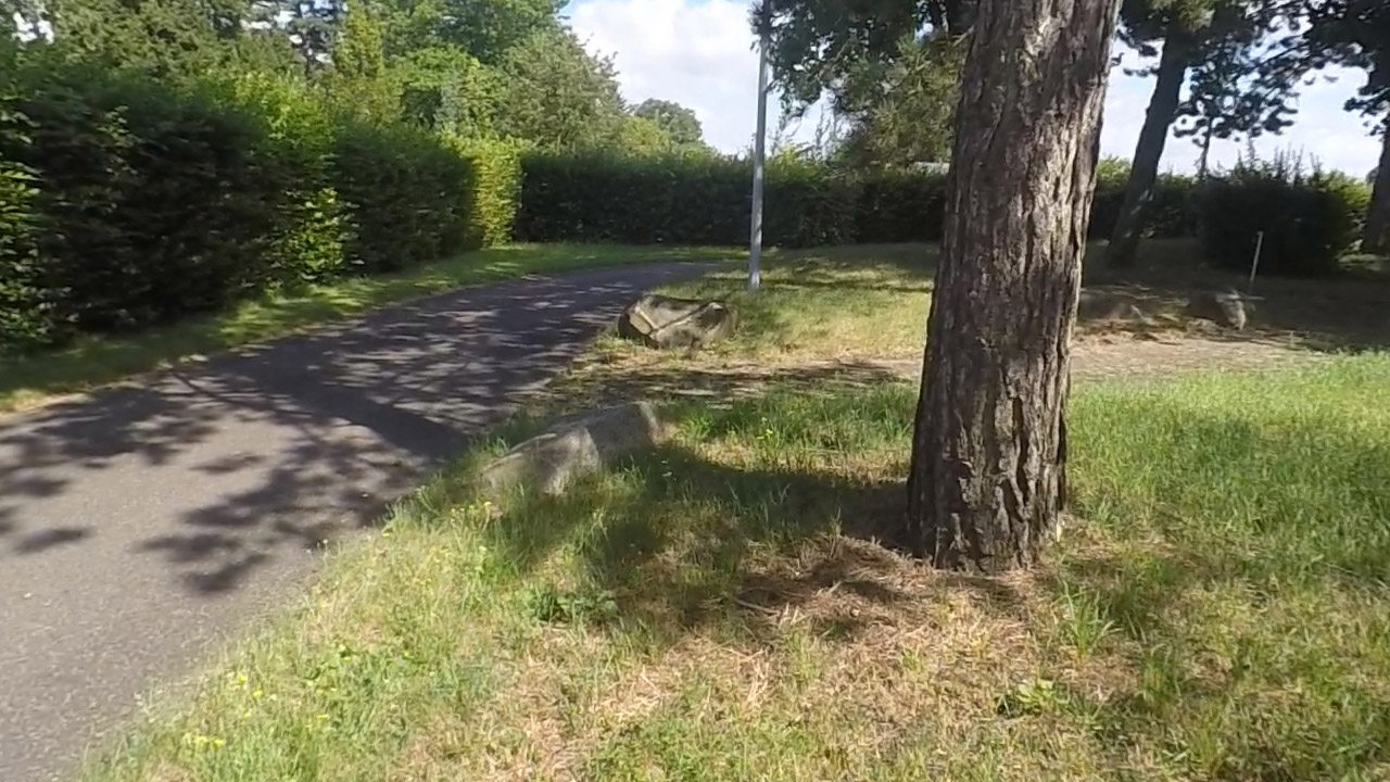 Videobild einer der beiden Kameras der Drohne.