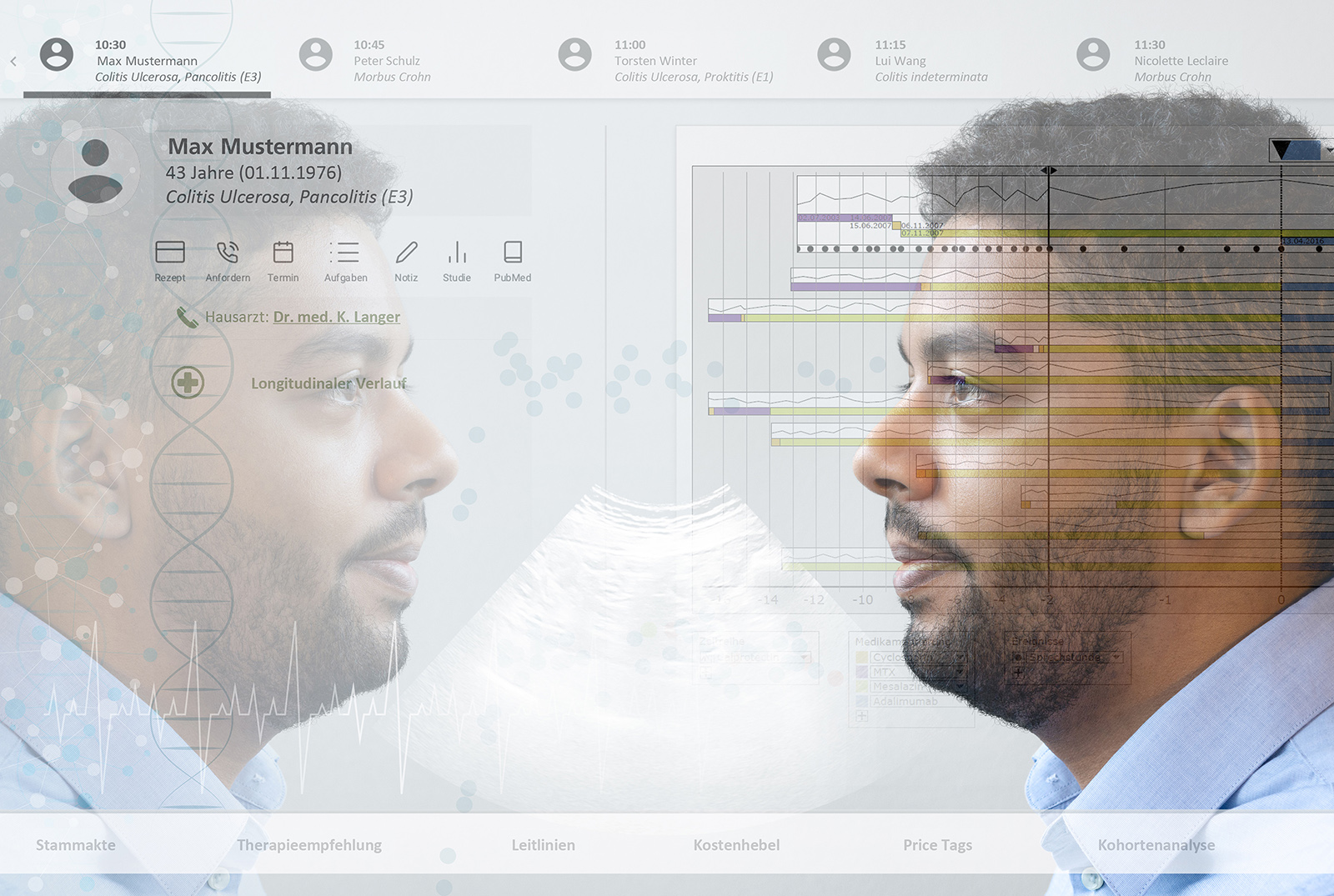 Fraunhofer Leitprojekt Med²icin: Verbindung von individuellen klinischen Daten mit Populationsdaten für gezieltere Diagnose und Therapie. 