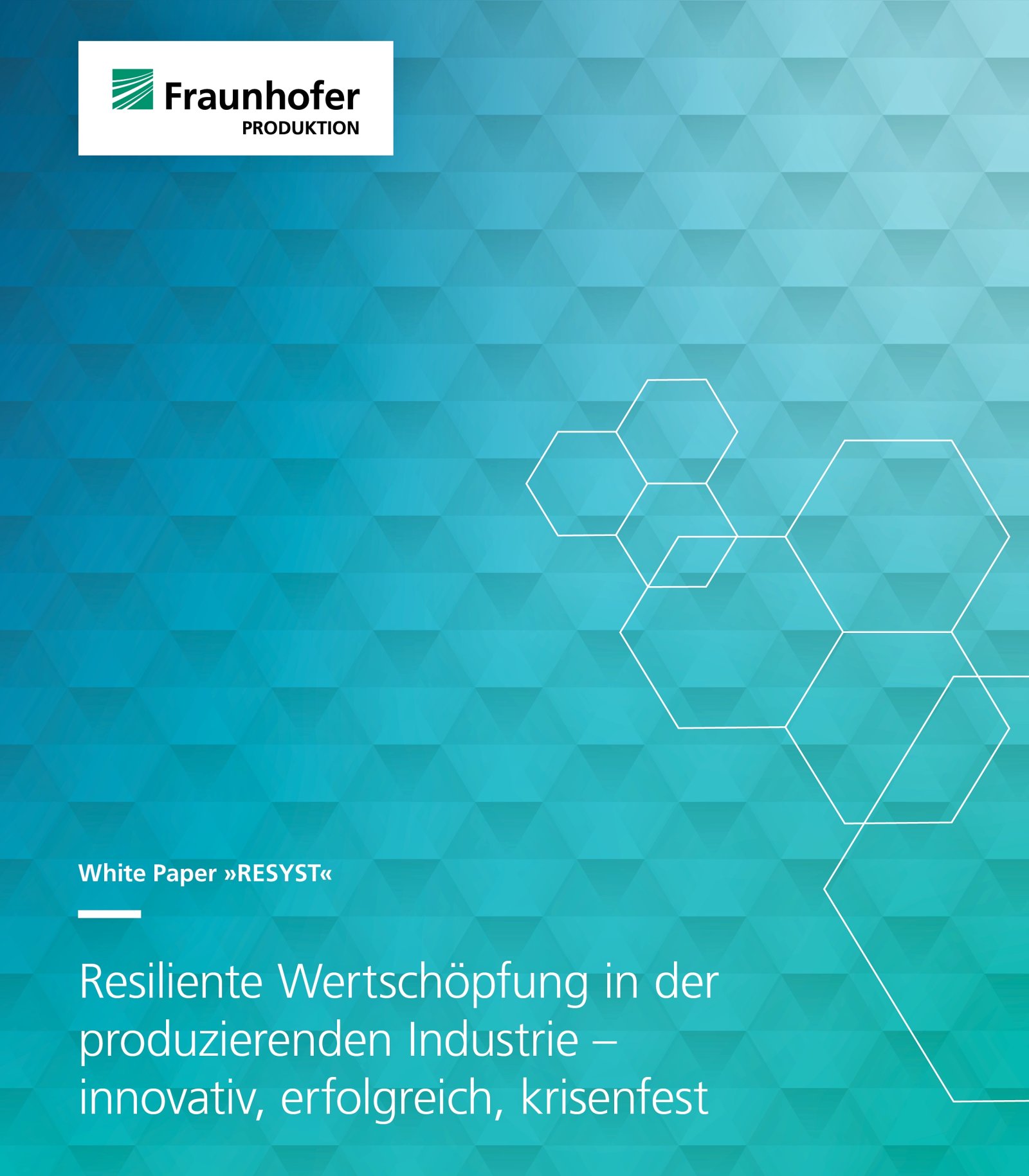 Appell für mehr Resilienz: Das 44-seitige White Paper »RESYST« ist als Printversion und als PDF-Download erhältlich.