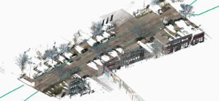 Die Fraunhofer-Software KI4Straßenbreite ermittelt Straßenbreiten auf Basis von 3D-Punktwolken mit einer Genauigkeit von wenigen Zentimetern.