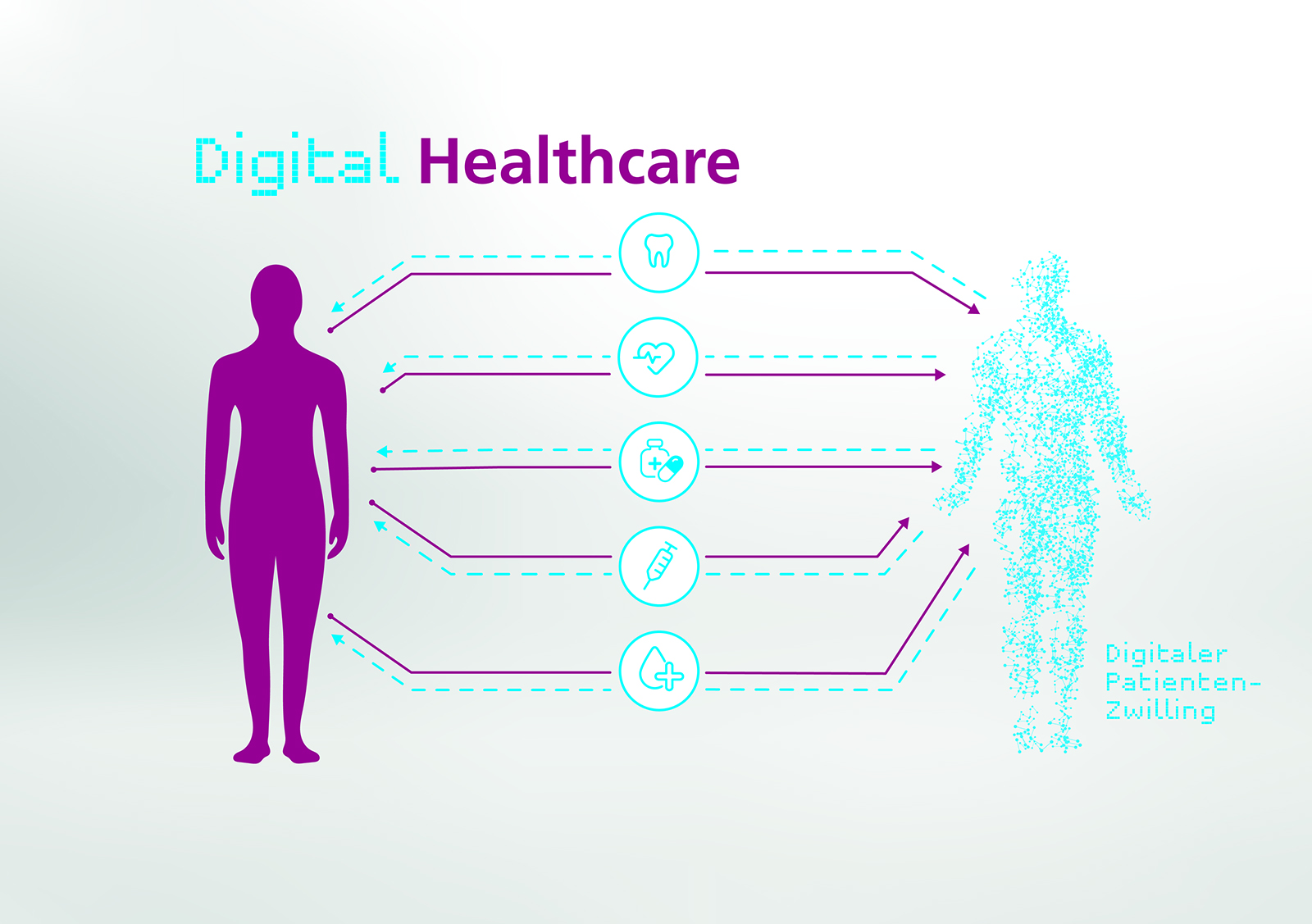 Der Digitale Patienten-Zwilling kann physiologische Prozesse im menschlichen Körper abbilden.