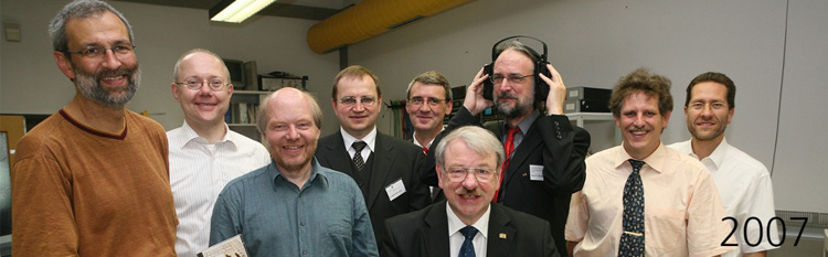 Das mp3-Team im Jahr 2007
