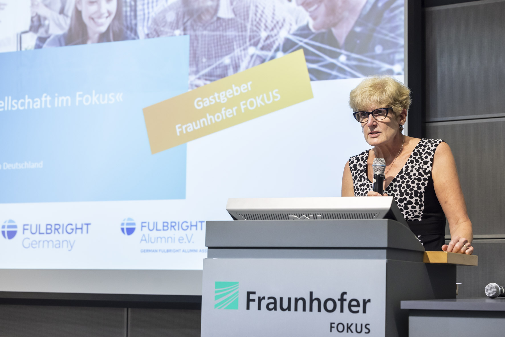 Cathleen Fisher, Executive Director der German-American Fulbright Commission: »Dank der Innovationskraft der Alumni-Communities der Fraunhofer-Gesellschaft und von Fulbright  Germany können wir ein starkes Zeichen für gegenseitiges Verständnis setzen. 