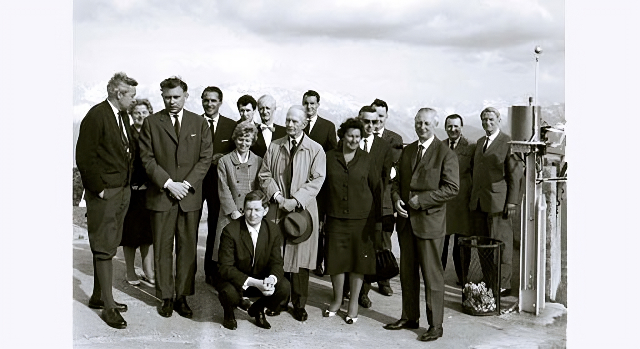 Mitgliederversammlung 1965 – Besichtigung der Messstation auf dem Wank der Physikalisch-Bioklimatischen Forschungsstelle Garmisch-Partenkirchen.