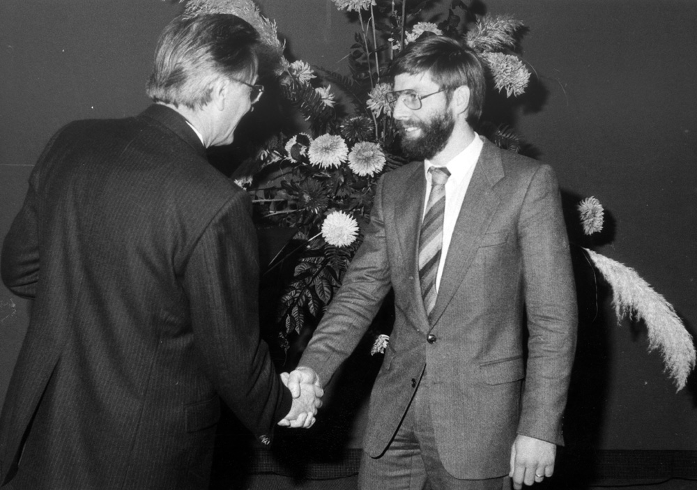 Preisträger des Joseph-von-Fraunhofer-Preises 1984 Dieter Boley vom Fraunhofer-Institut für Produktionstechnik und Automatisierung IPA