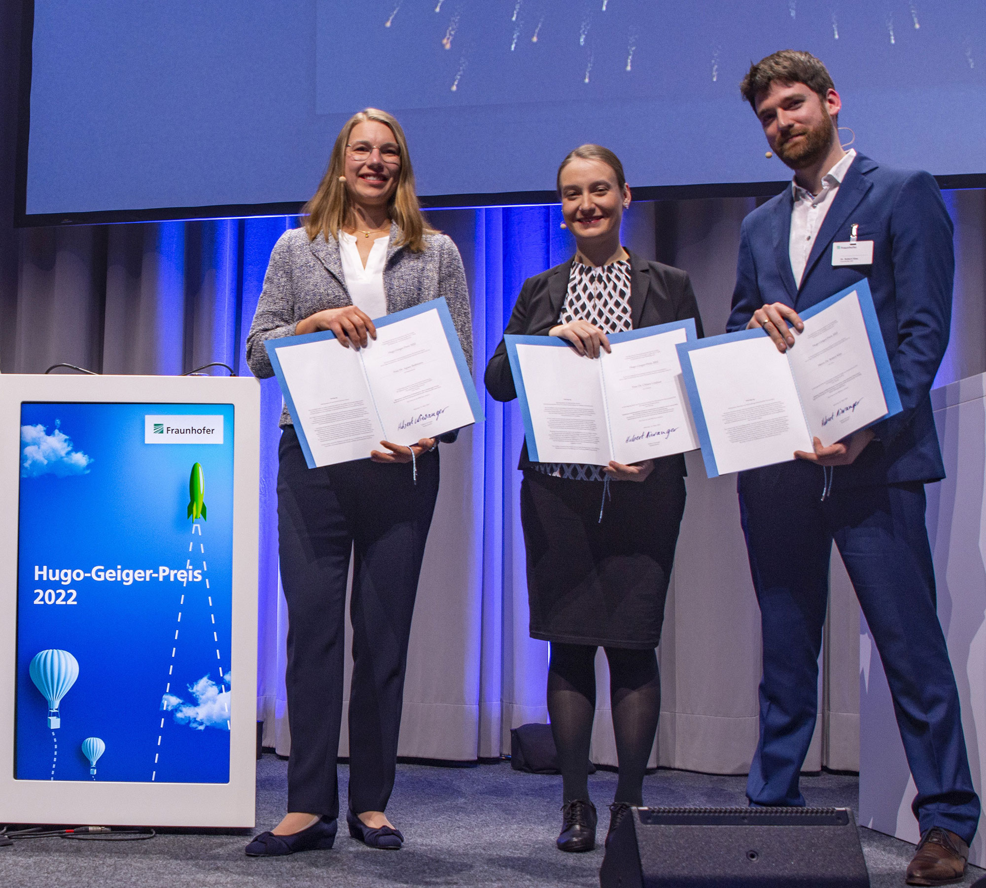 Dr. Agnes Bußmann, Dr. Chiara Lindner, Dr. Robert Klas (v.l.n.r.)