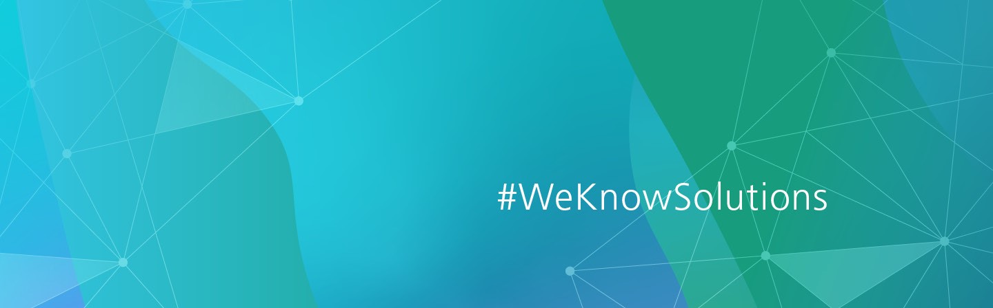 keyvisual #WeKnowSolutions