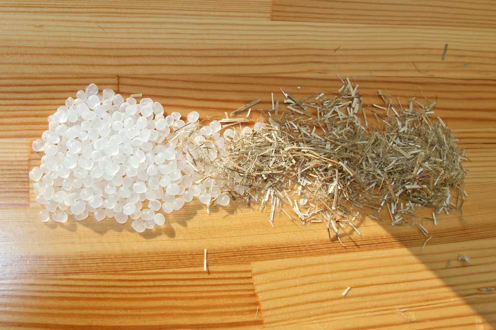 Aus nachwachsenden Rohstoffen wie Stroh werden Polymere hergestellt. Polymers are produced from renewable raw materials such as straw. 