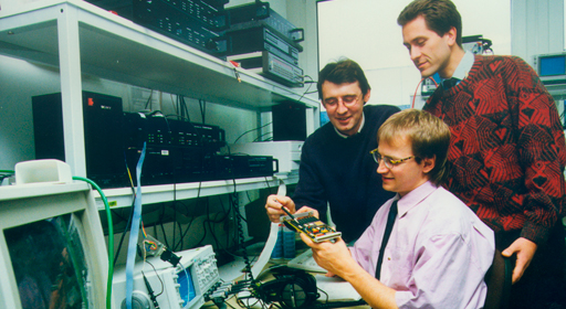 Joseph von Fraunhofer Prize winner 1992:  Ernst Eberlein, Bernhard Grill, Jürgen Herre