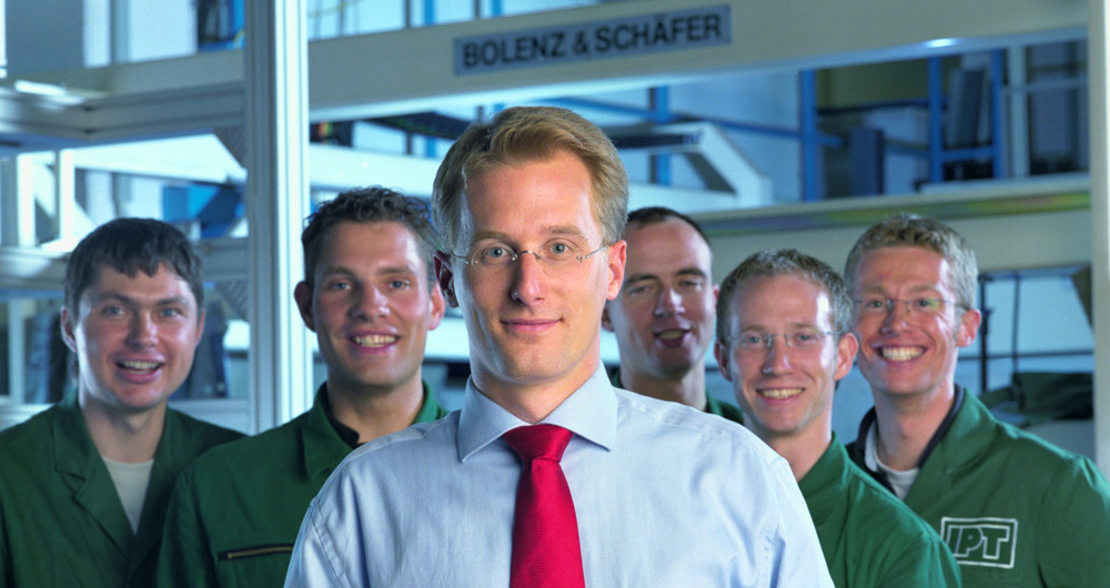 Joseph von Fraunhofer Prize 2004: Sven Carsten Lange and his team.