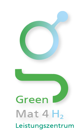 Logo GreenMat4H2 Logo GreenMat4H2 - Leistungszentrum – Nachhaltige Materialien für die Wasserstoffwirtschaft