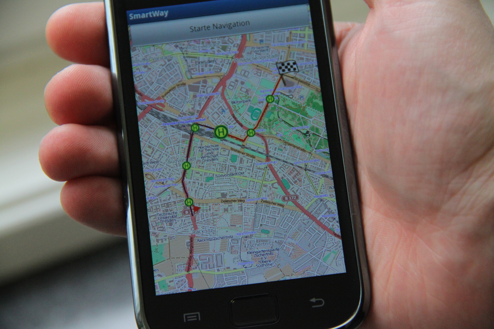 Picture: navigation application 