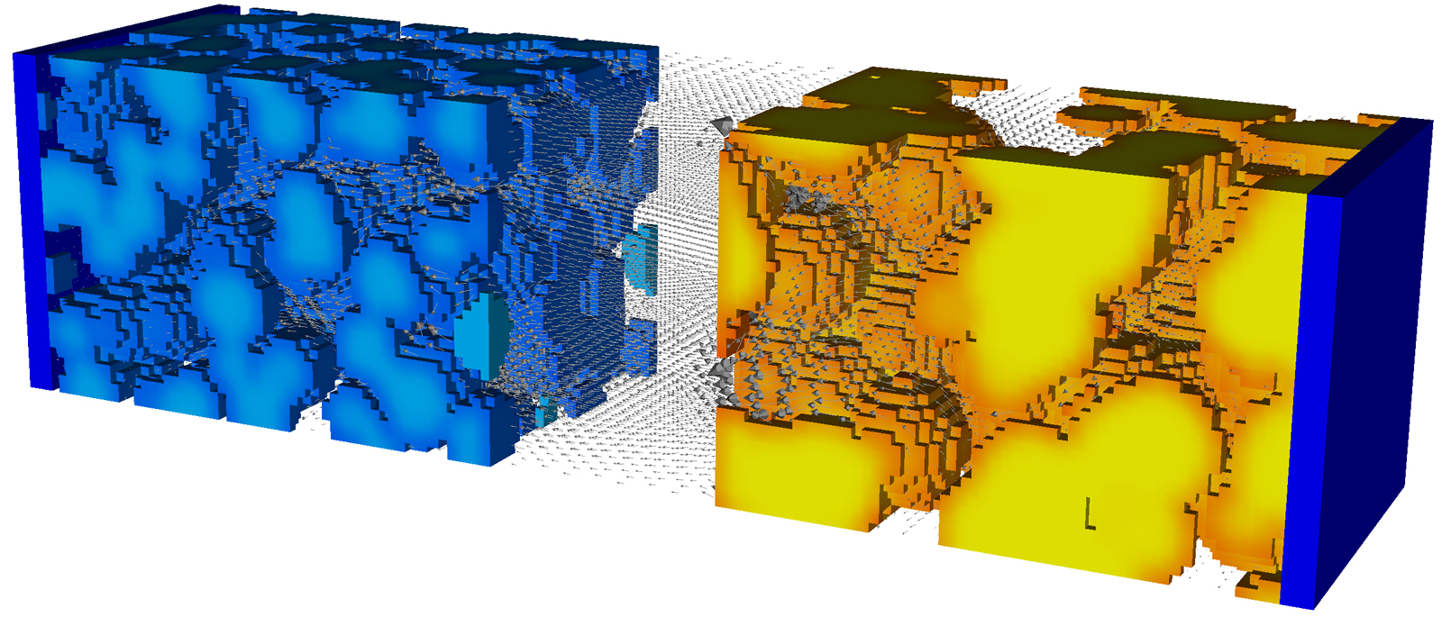 Image: Microscopic representation of the battery