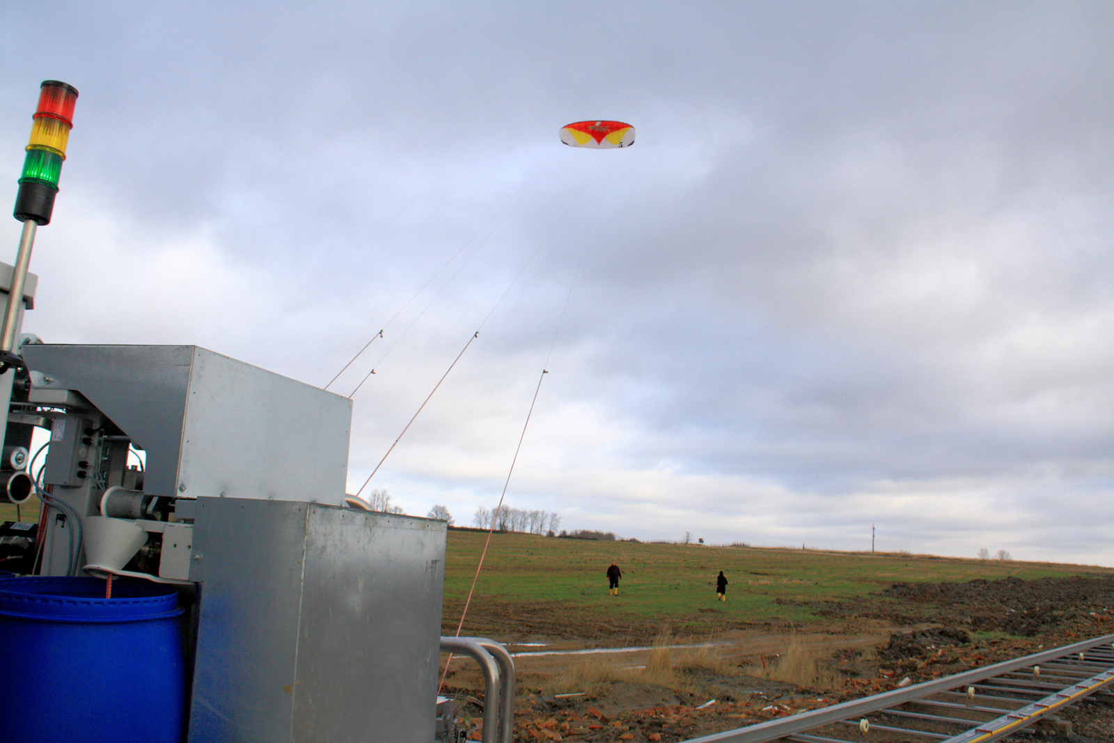 picture: kite makes its maiden voyage 