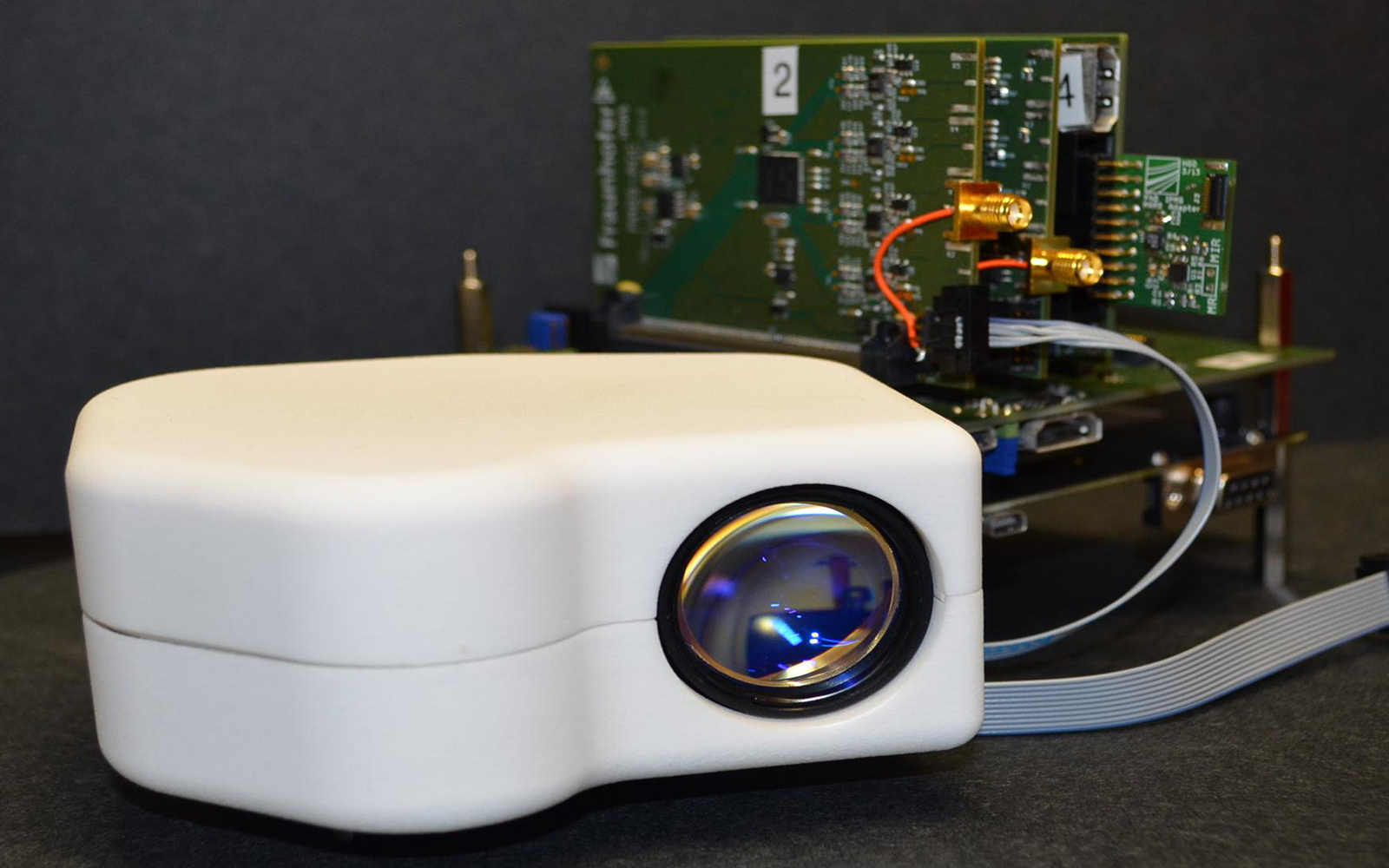 Retinal scanner that fits in a purse