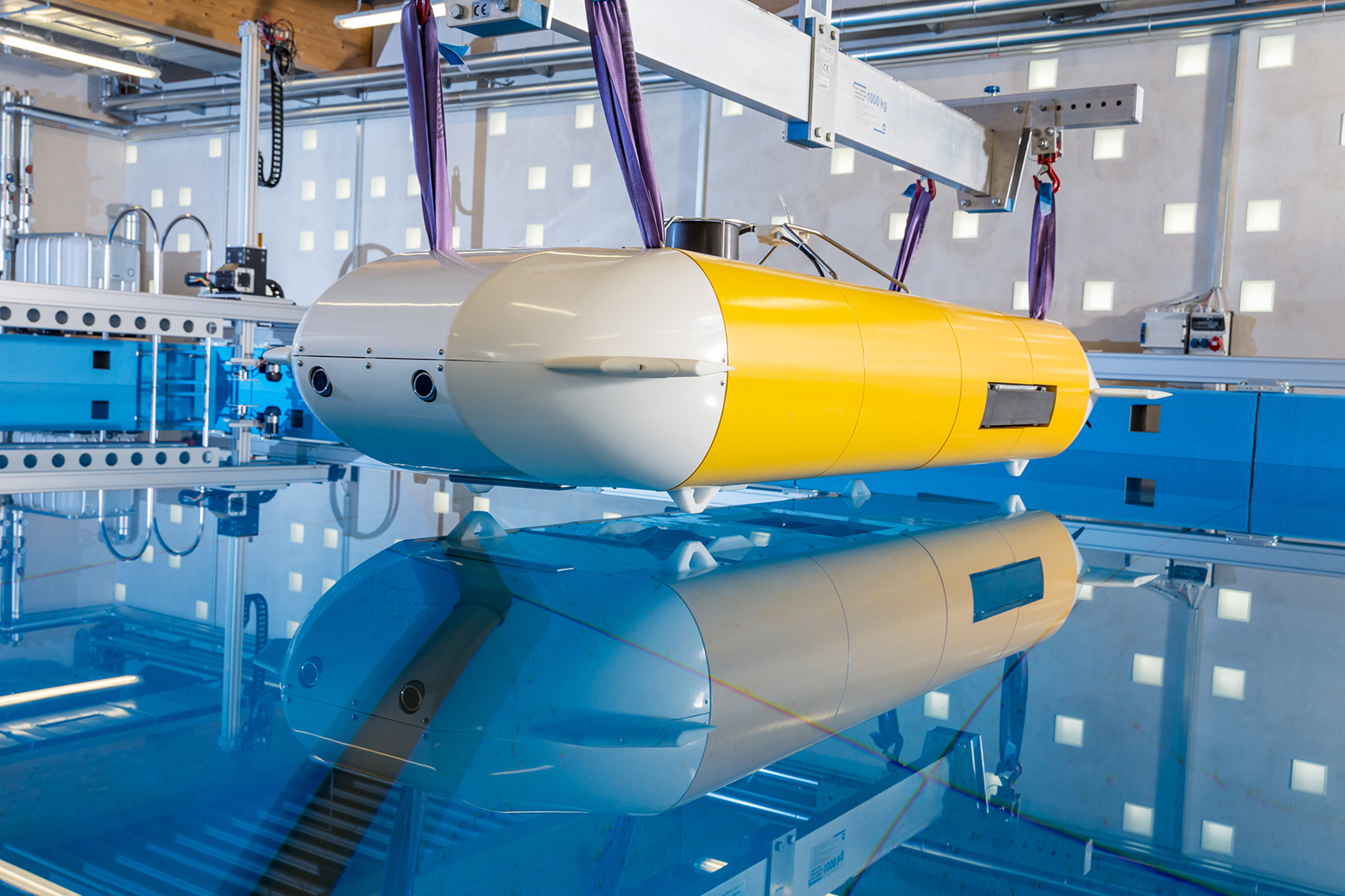 The AUV weighs less than 700 kilograms, making it a truly lightweight vehicle.