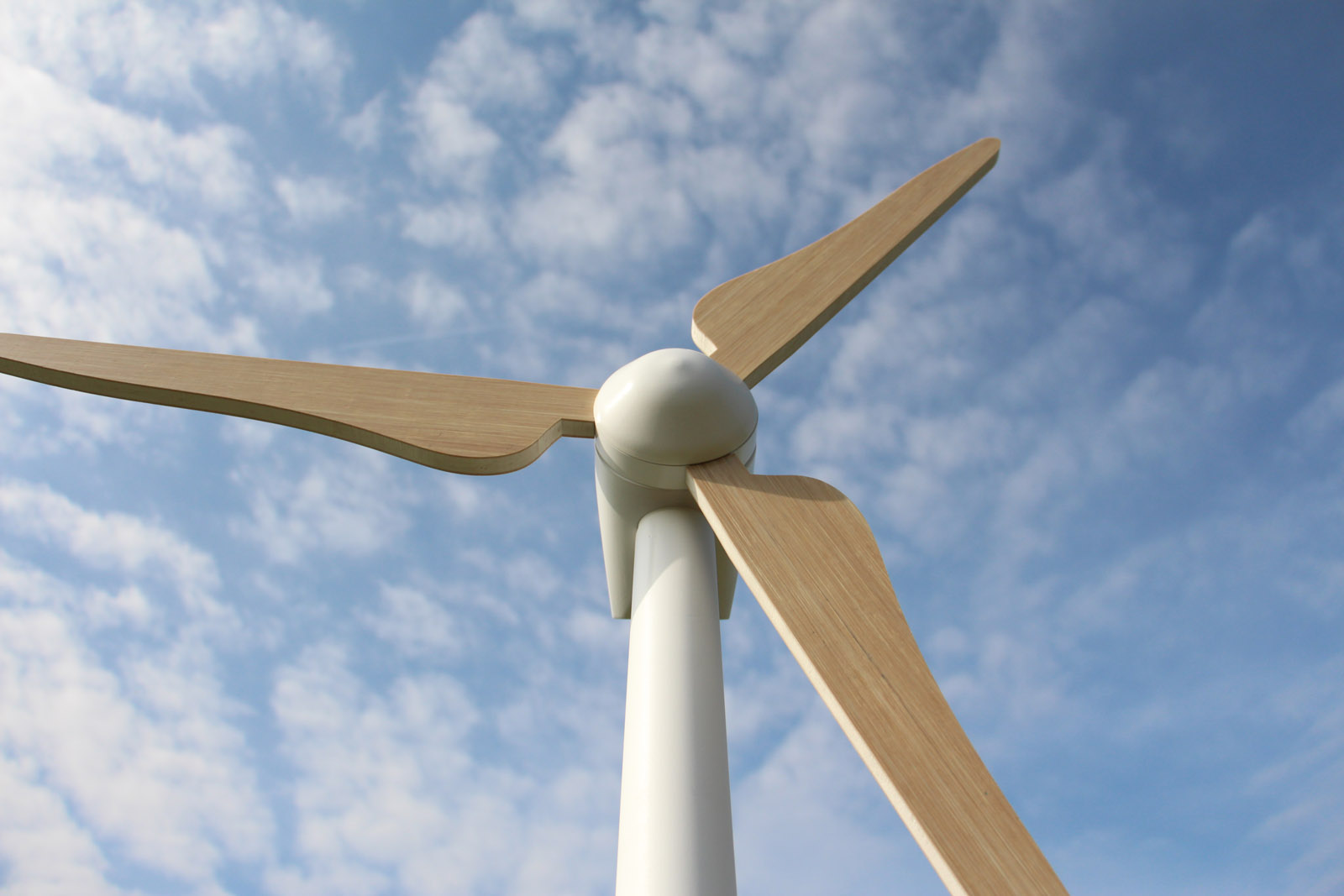 Rotor blades made of thermoplastic sandwich materials.