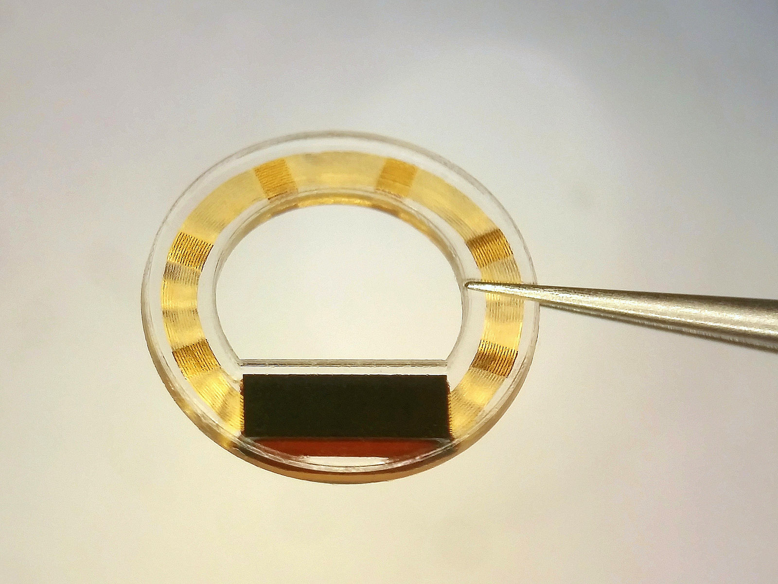 Encapsulated sensor implant for measuring intraocular pressure.