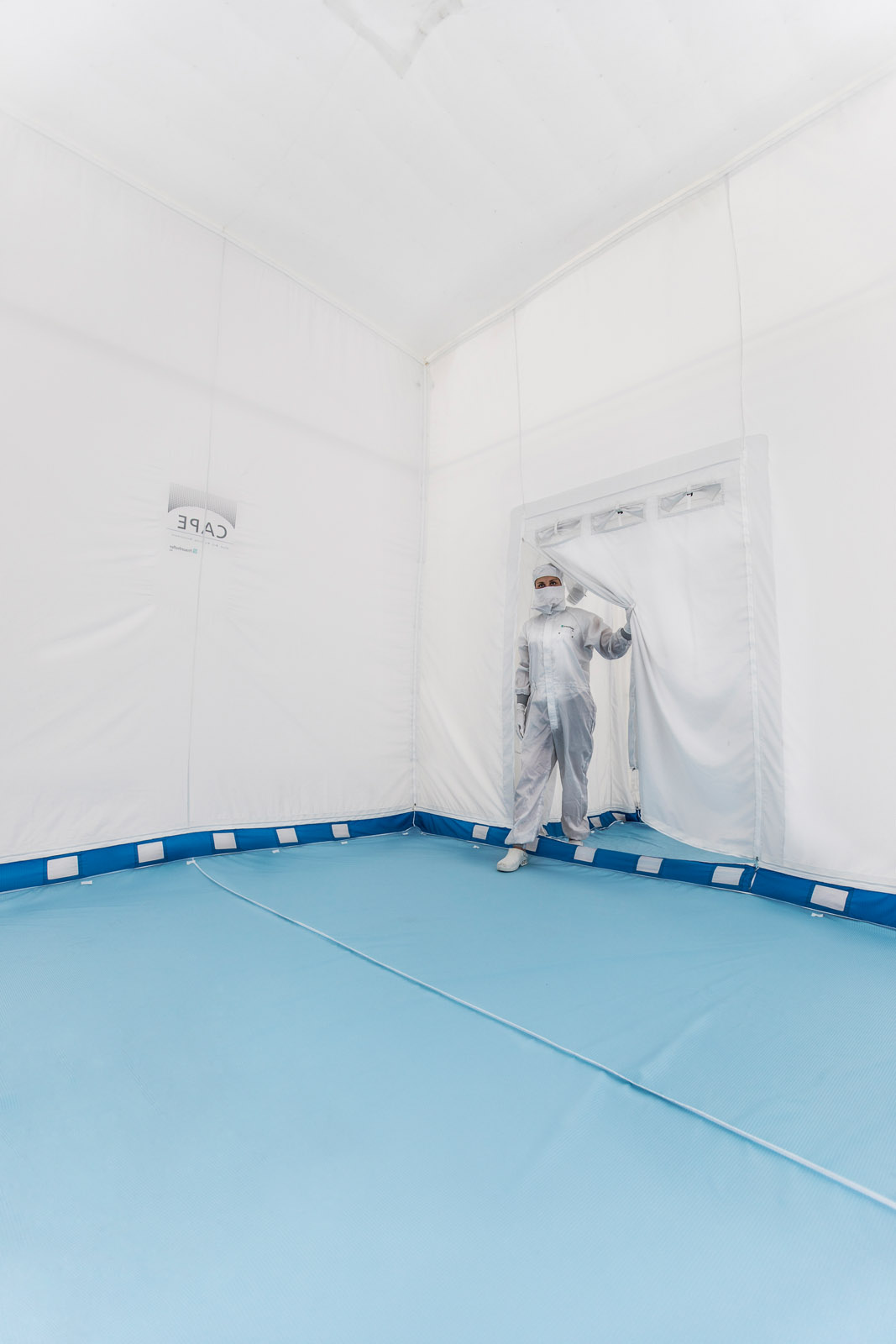 Cleanroom viewed from the inside.