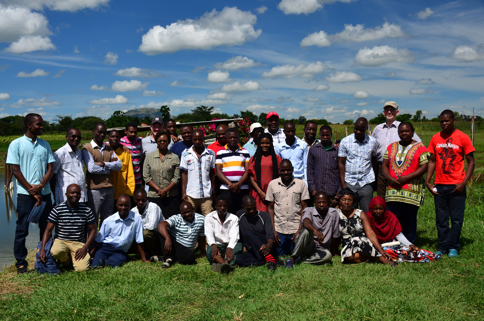 A course group from the “Fish for life” project.