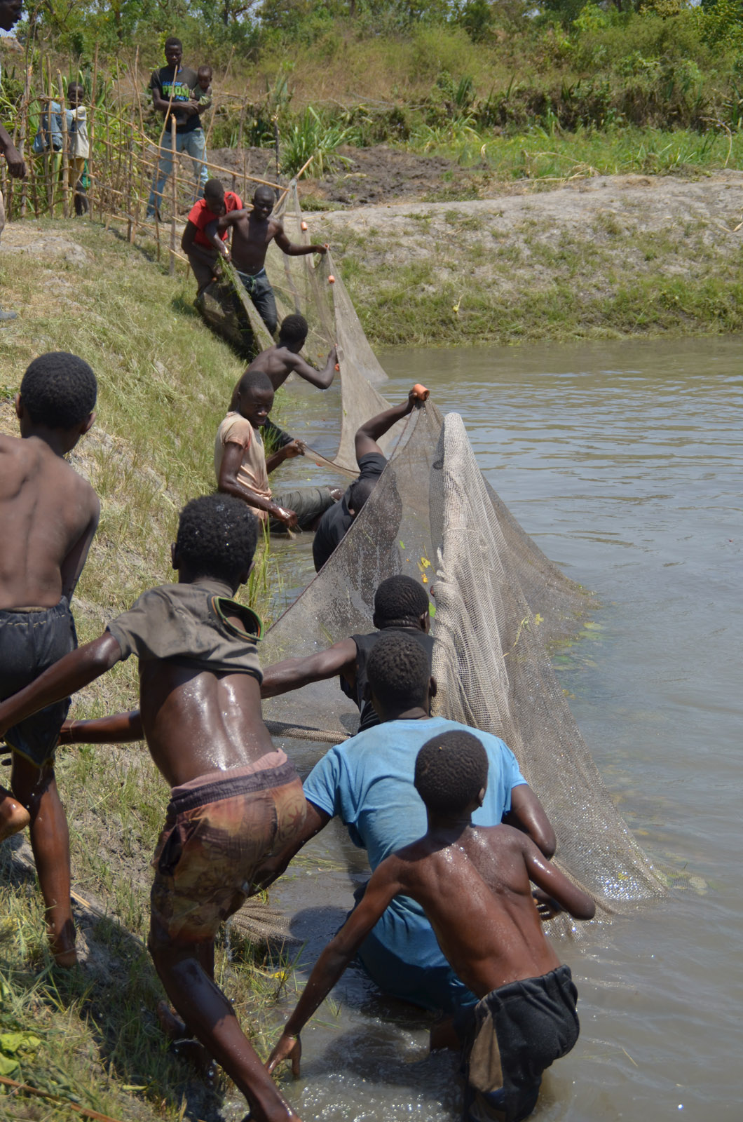 A course group from the “Fish for life” project.