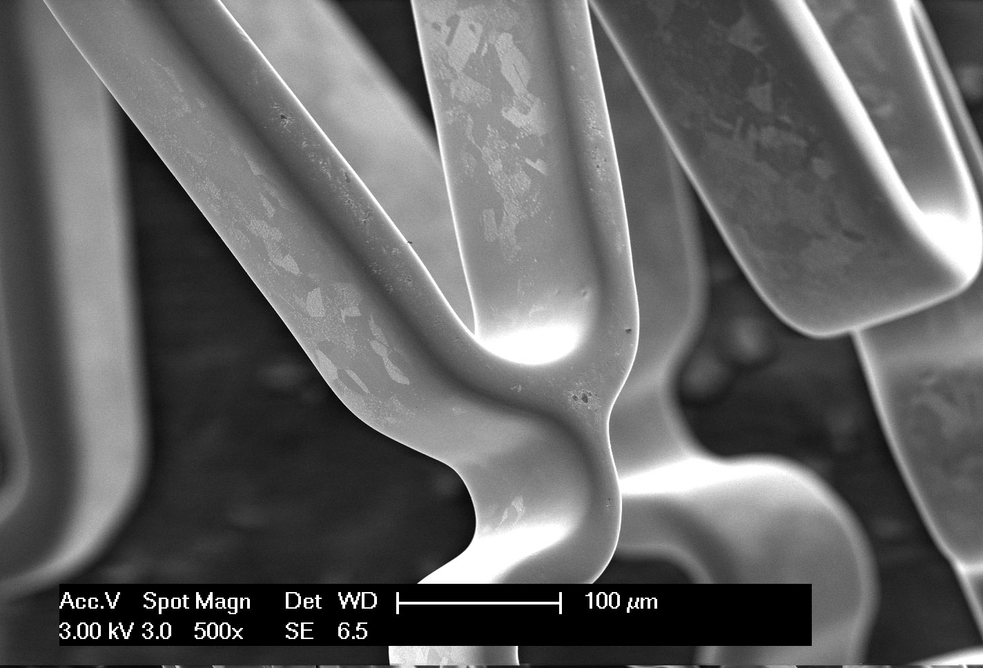 A stent coated with titanium oxynitride.