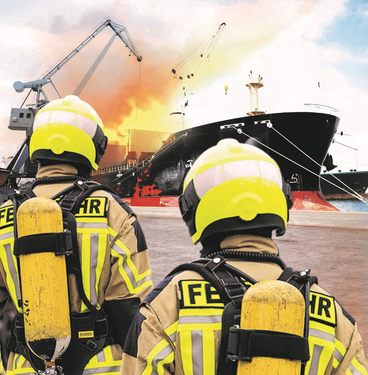 Shipboard fires pose a particular challenge for firefighters