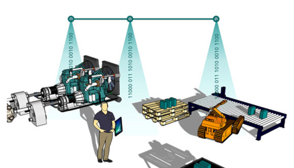 In factory buildings, data will soon be transmitted wirelessly over the visible light spectrum.