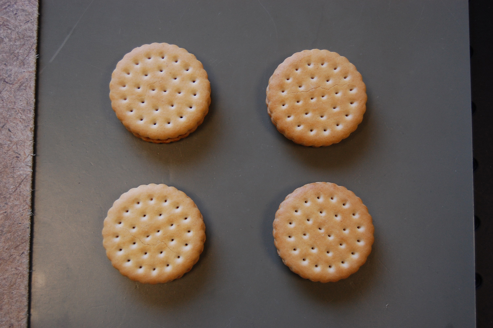 Did something that doesn’t belong in the sandwich cookies inadvertently end up there during manufacture?