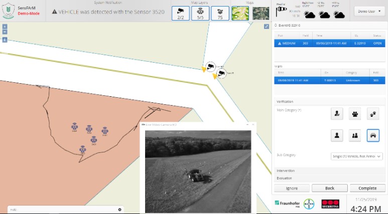 In the security operation center (SOC), security per-sonnel analyze sensor data that is processed by a data fusion algorithm. 