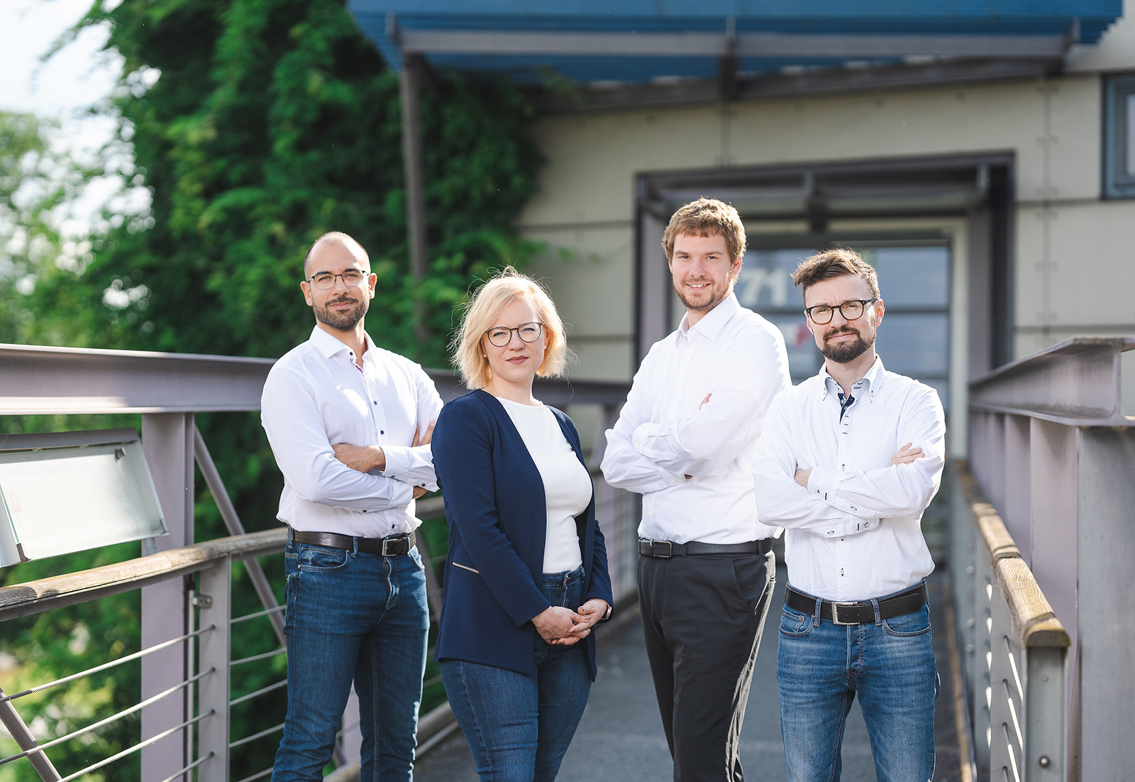 The founders of Fusion Bionic. From left to right: Sabri Alamri, Laura Kunze, Benjamin Krupop, Tim Kunze.