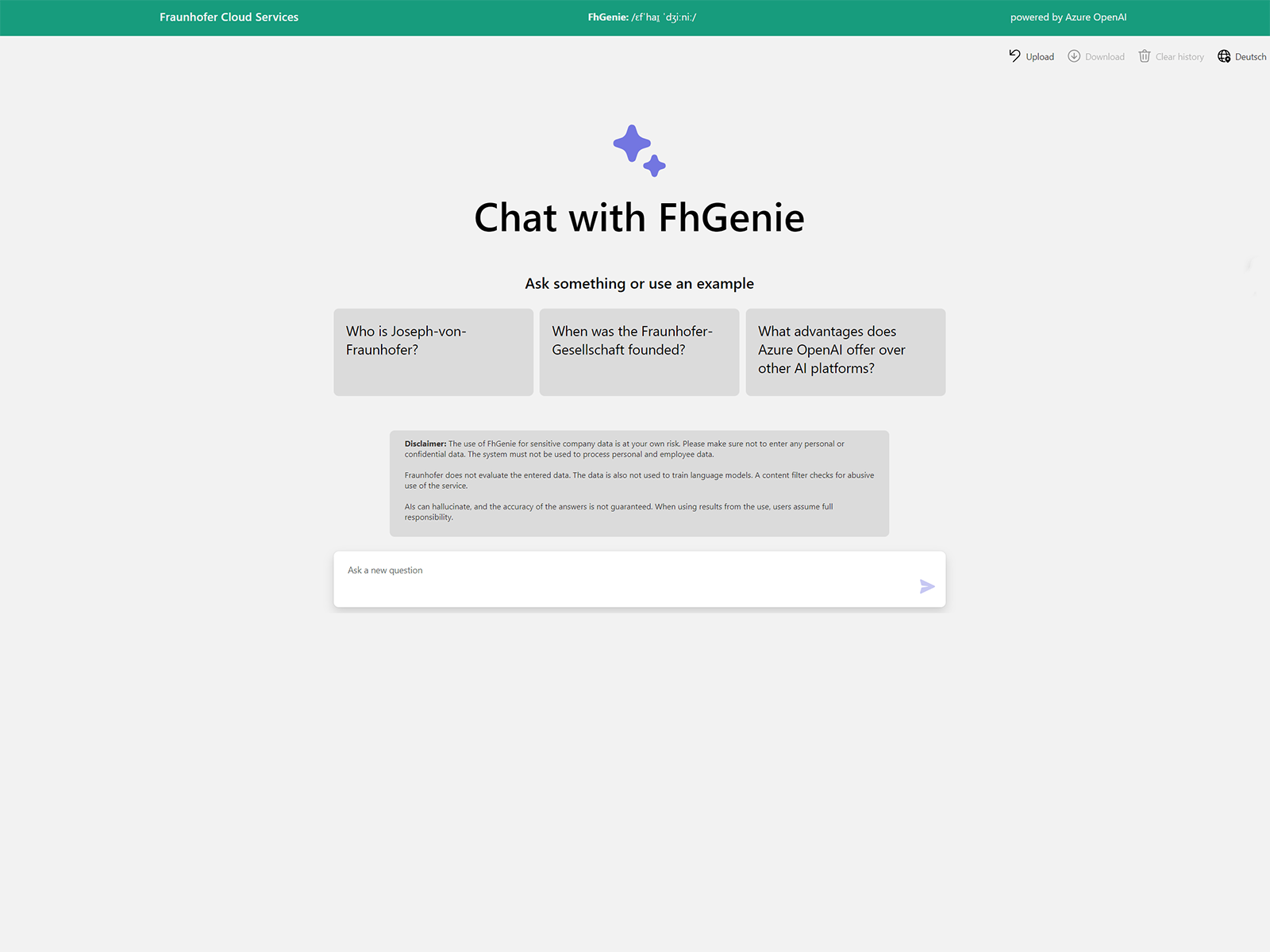 The FhGenie generative AI solution lets employees securely create, edit or modify texts on the basis of non-public data.