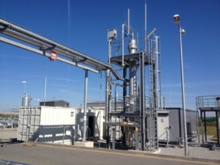 Pilotanlage beim Partner in Staßfurt zur Gastrocknung mit keramischen Membranen